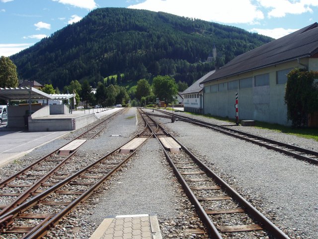 Vue de la gare de Tamsweg coté Mauterndorf
