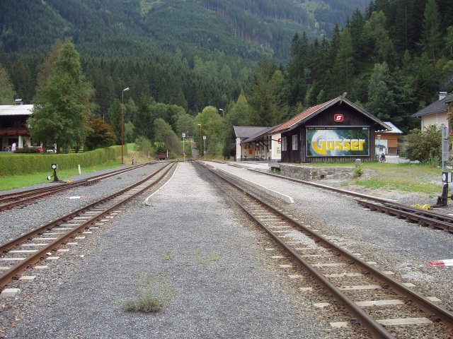 La gare de Krimml vu coté terminus