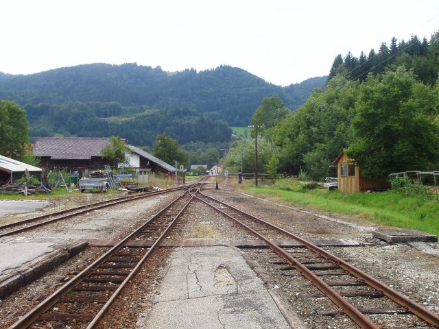 La gare de Göstling an der Ybbs vue coté Waidhofen