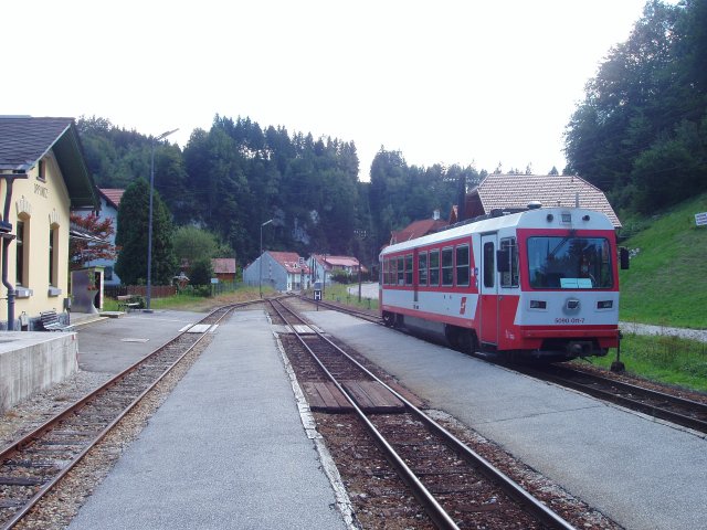 La gare d'Opponitz vue vers Lunz am See